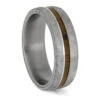 Meteorite Ring With Teak And Platinum Pinstripes -Johan Jewelry Shop ERS12699 5155 95
