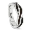 Two Toned Dinosaur Bone Twist Wedding Band -Johan Jewelry Shop ERS12703