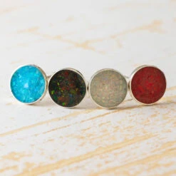 Radiant Opal Stud Earrings