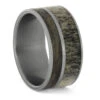 Deer Antler & Buckeye Wood Men's Wedding Band -Johan Jewelry Shop ERS9117