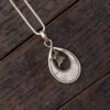 Teardrop Meteorite Pendant With Campo & Muonionalusta 1 Teardrop Meteorite Pendant With Campo & Muonionalusta -Johan Jewelry Shop ERSSB008ArtCropped