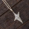 Star Necklace With Muonionalusta Meteorite 2 Star Necklace With Muonionalusta Meteorite -Johan Jewelry Shop ERSSB158Art Cropped