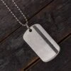 Muonionalusta Meteorite Dog Tag Necklace
