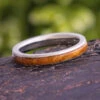 Whiskey Barrel Oak Women's Wedding Band -Johan Jewelry Shop ESIG3023Cropped 3