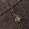 Meteorite Nugget Necklace With Black 30" Chain -Johan Jewelry Shop ESIG3041Art2020Cropped