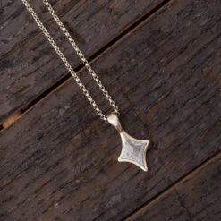 Genuine Meteorite Starburst Pendant Necklace