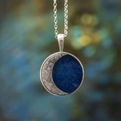 Starry Night Meteorite Pendant Necklace -Johan Jewelry Shop ESIG3070ArtCropped 2