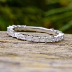 Straight Baguette Diamond Anniversary Or Wedding Band