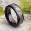 Black Ceramic Ring With Gibeon Meteorite Inlay 1 Black Ceramic Ring With Gibeon Meteorite Inlay -Johan Jewelry Shop E 1666 Art July Cropped 4 16c6c73d d9d3 47c9 82bd 3f61658e877a