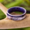 Antler Wedding Band With Blue Box Elder Burl Wood -Johan Jewelry Shop E 2619 Art Cropped 10