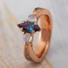 Alexandrite, Moonstone & Meteorite Engagement Ring -Johan Jewelry Shop E 2742 Art Cropped 1 4