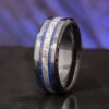 Meteorite & Blue Stardust Men's Ring -Johan Jewelry Shop E 3159 Art Cropped 6