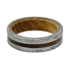 Whiskey Barrel Wood And Meteorite Men's Wedding Band 13 Whiskey Barrel Wood And Meteorite Men's Wedding Band -Johan Jewelry Shop E 3601 Weatherman 3