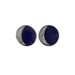 Lapis Lazuli Stud Earrings With Meteorite Moon 10 Lapis Lazuli Stud Earrings With Meteorite Moon -Johan Jewelry Shop E 3679 Starry Night Earrings 1 2cad9579 3dc9 4aab af63 191fb8208469