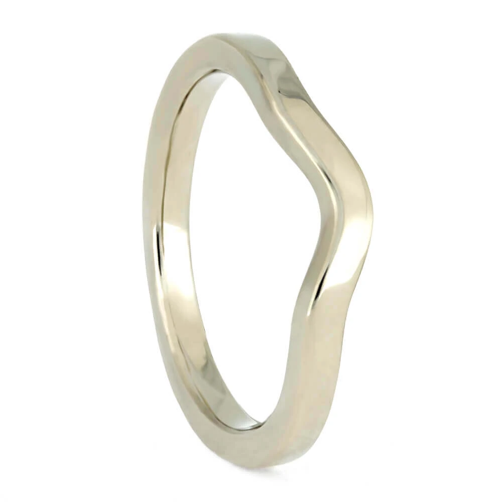 Meteorite Bridal Set, Solitaire Engagement Ring & Shadow Band 6 Meteorite Bridal Set, Solitaire Engagement Ring & Shadow Band - Image 4