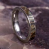 Bronze Abalone Ring, Color Changing Wedding Band In Titanium -Johan Jewelry Shop E 3897 Abalone Bronze Art Cropped 10