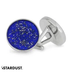 Blue Stardust Cuff Links & Tie Clip Bundle -Johan Jewelry Shop E 3900 Blue Stardust Meteorite Cuff Links 1 055f1cb0 8a58 44ef 87b5 a4da393a4310