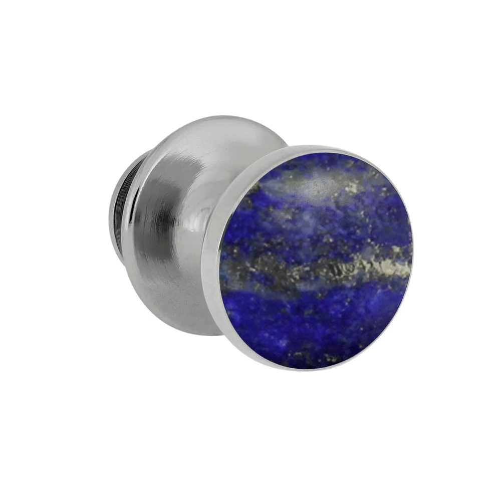 Genuine Lapis Lazuli Tie Tack, Something Blue 4 Genuine Lapis Lazuli Tie Tack, Something Blue - Image 2