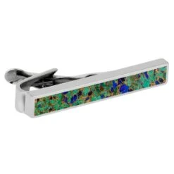 Gem Alloy Gift Set - Cuff Links & Tie Clip -Johan Jewelry Shop E 3980 Tie Bar Desert Mosaic 1 317c7c92 f9f9 4f83 b6c3 5240eabee3c3
