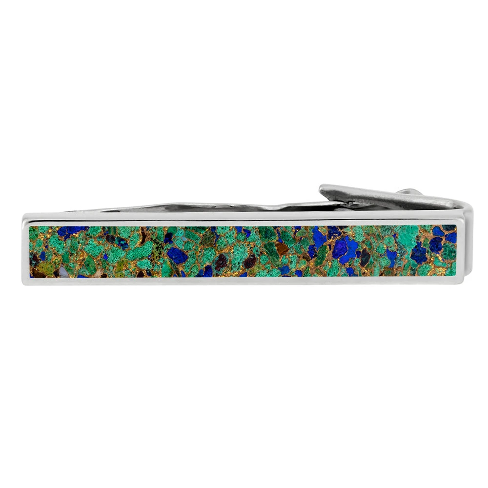 Unique Green Turquoise Tie Clip 6 Unique Green Turquoise Tie Clip - Image 4