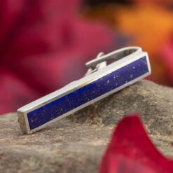 Lapis Lazuli Tie Clip -Johan Jewelry Shop E 3981 Art Cropped 8