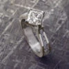 Platinum Solitaire Engagement Ring With Stardust -Johan Jewelry Shop E 4004 Frazier Art Cropped 6 7