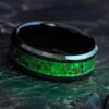 Glowstone Wedding Band With Dinosaur Bone -Johan Jewelry Shop E 4038 Art Cropped 1 2 6 10