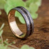 Meteorite Men's Wedding Band With Black Stardust -Johan Jewelry Shop E 4040 Art Cropped 1