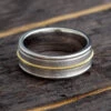 Guitar String Ring In Titanium With Brushed Finish -Johan Jewelry Shop E 4309 Art Cropped 2 3