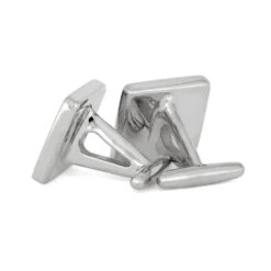 Unique Square Cuff Links With Dinosaur Bone -Johan Jewelry Shop E 4510 Square Dino Cuff Links 3