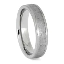 Genuine Meteorite Wedding Band -Johan Jewelry Shop E RS12709