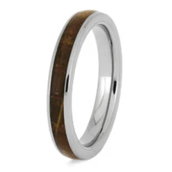 Whiskey Barrel Oak Women's Wedding Band -Johan Jewelry Shop E SIG3023 3