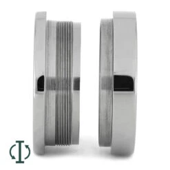 Modular Ring Core A, 8MM Titanium Ring With Asymetrical Design 8 Modular Ring Core A, 8MM Titanium Ring With Asymetrical Design -Johan Jewelry Shop INTCORE A 2 E