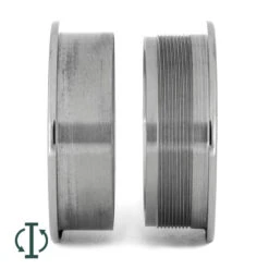 Modular Ring Core C, 8MM Titanium Ring With 1MM Edges -Johan Jewelry Shop INTCORE C 2 E