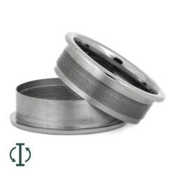 Modular Ring Core C, 8MM Titanium Ring With 1MM Edges -Johan Jewelry Shop INTCORE C 3 E