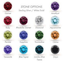 4 Mm Bezel Set Birthstone Pendant Or Necklace 16 4 Mm Bezel Set Birthstone Pendant Or Necklace -Johan Jewelry Shop LeoDanielsBezelStonesGroupSilverWG2024