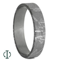 Meteorite Inlay Components For Modular Rings -Johan Jewelry Shop Meteorite 5MM