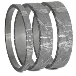 Meteorite Inlay Components For Modular Rings