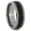 Carbon Fiber & Antler Men's Wedding Band 1 Carbon Fiber & Antler Men's Wedding Band -Johan Jewelry Shop RS10377E