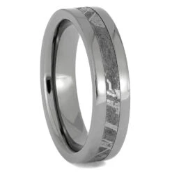 Gibeon Meteorite Wedding Band
