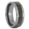 Men's Wedding Band With Deer Antler -Johan Jewelry Shop RS11098 E