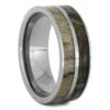 Camo Wedding Band With Antler Inlay -Johan Jewelry Shop RS11143 E