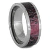 Red Deer Antler Wedding Band In Titanium -Johan Jewelry Shop RS11264 E