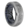 Meteorite Ring With Mokume Gane Sleeve -Johan Jewelry Shop RS11336E