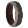 Tulipwood & Meteorite Men's Wedding Band -Johan Jewelry Shop RS11393E