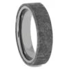 Men's Meteorite Wedding Band In Tungsten