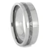 Men's Titanium Ring With Gibeon Meteorite -Johan Jewelry Shop RS12032E