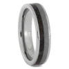 Meteorite And Fossil Wedding Band For Men -Johan Jewelry Shop RS12067E