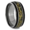 Camo Men's Wedding Band In Polished Titanium 2 Camo Men's Wedding Band In Polished Titanium -Johan Jewelry Shop RS9030E