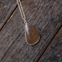 Rounded Triangle Dinosaur Bone Necklace